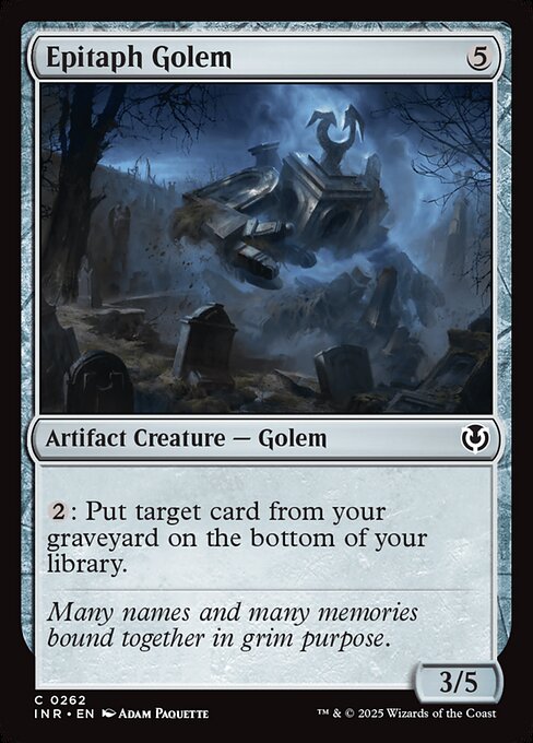 Epitaph Golem - catalogue image