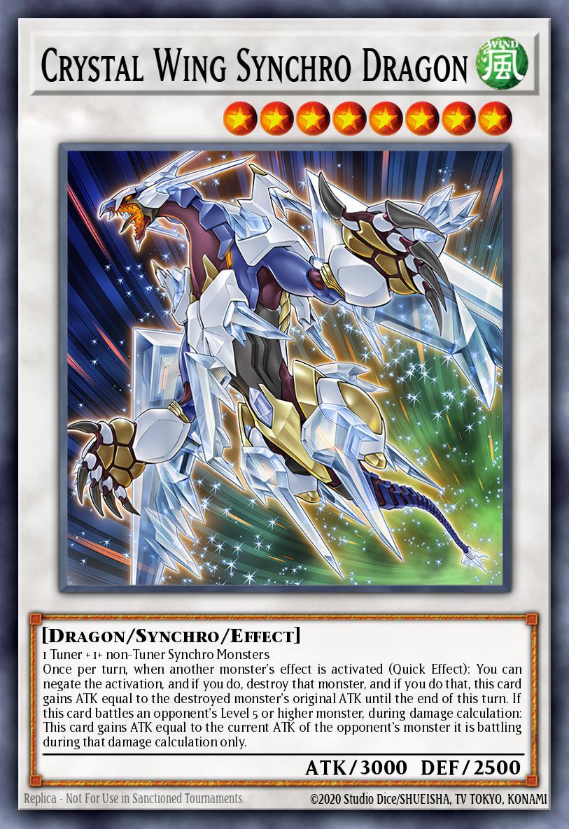 Crystal Wing Synchro Dragon - catalogue image