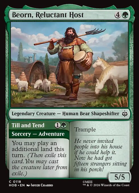 Beorn, Reluctant Host // Till and Tend - catalogue image