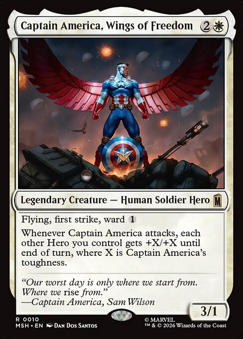 Captain America, Wings of Freedom - catalogue image
