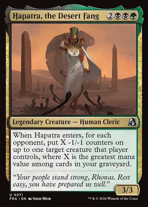 Hapatra, the Desert Fang - catalogue image