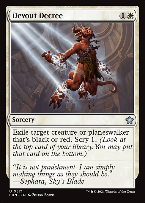 Devout Decree - catalogue image