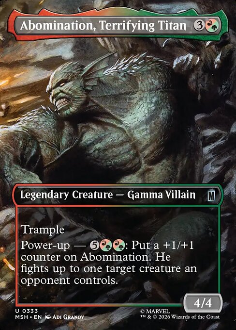 Abomination, Terrifying Titan - catalogue image