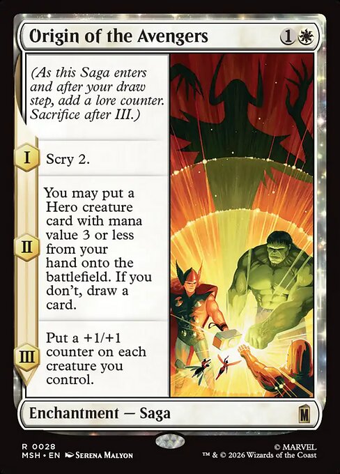 Origin of the Avengers - catalogue image