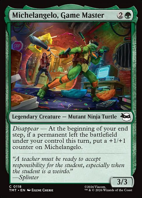 Michelangelo, Game Master - catalogue image