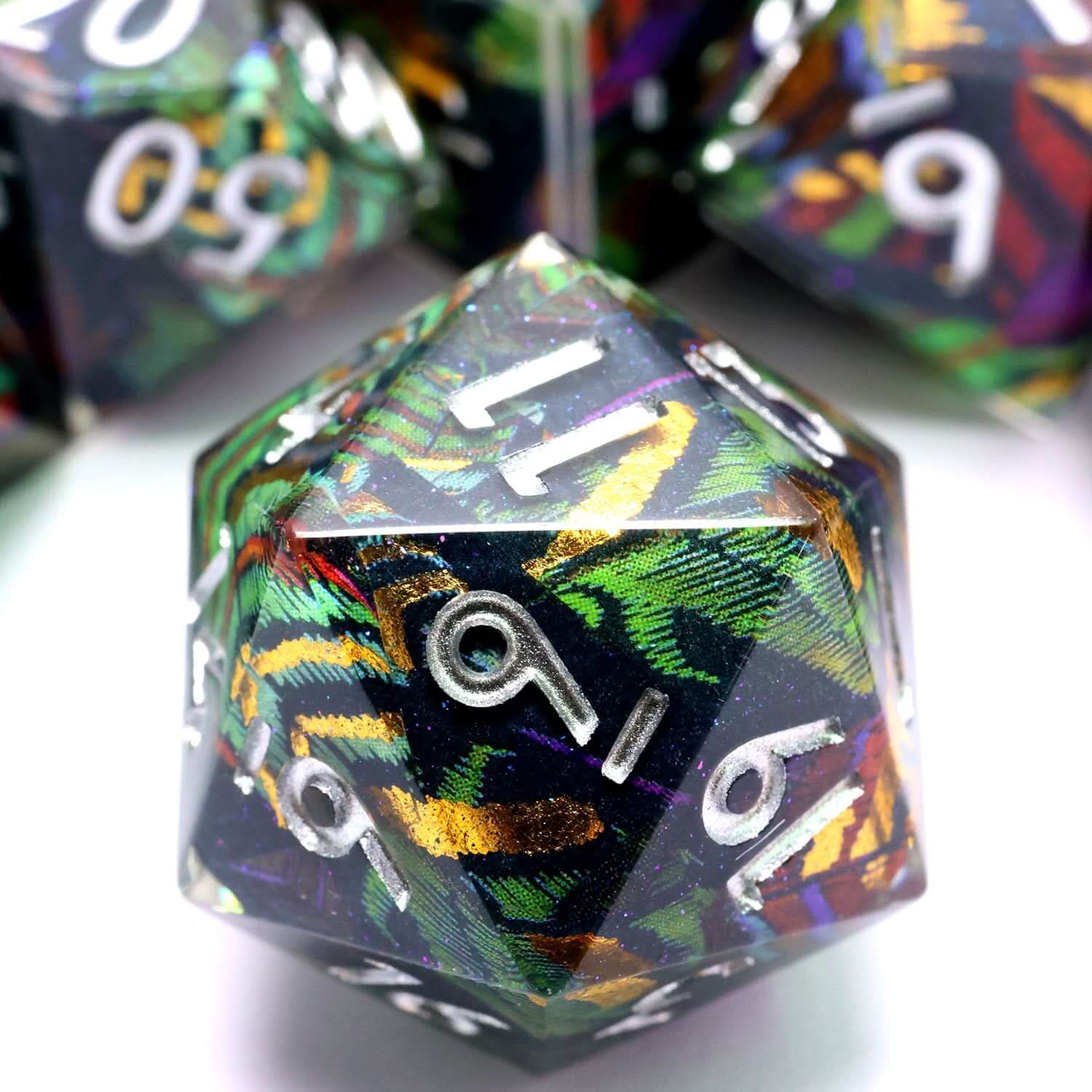 Feyplume | Art Core Dice | 7 Piece Set - The Ork Forge