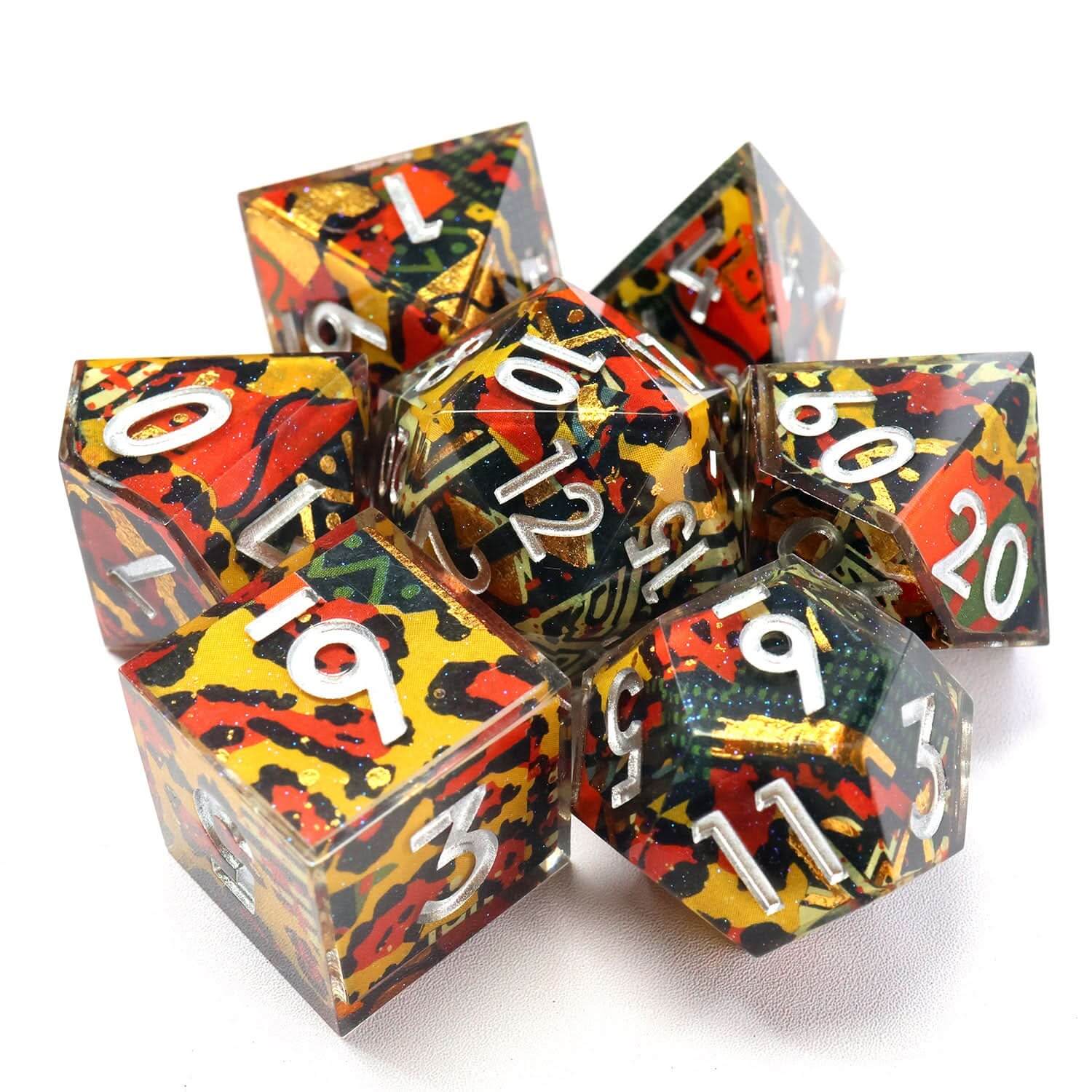 Hexbound Relic | Art Core Dice | 7 Piece Set - The Ork Forge