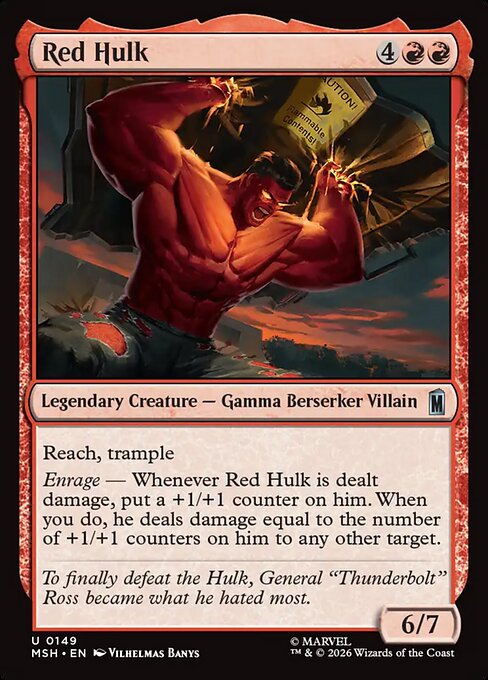 Red Hulk - catalogue image