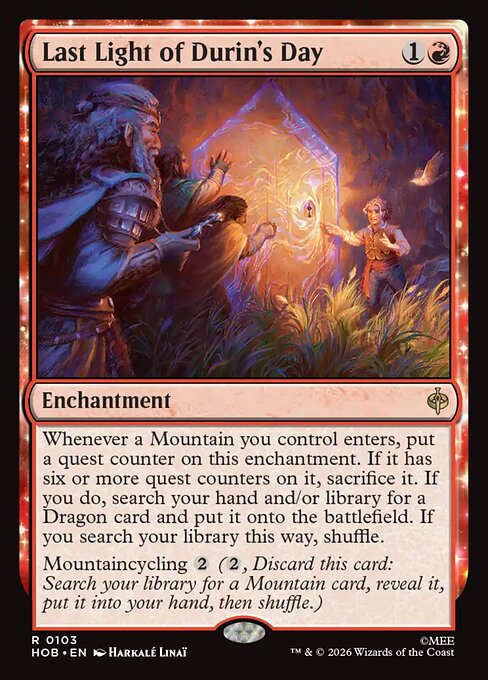 Last Light of Durin's Day - catalogue image