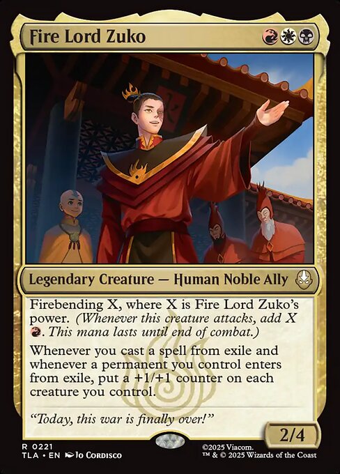 Fire Lord Zuko - catalogue image