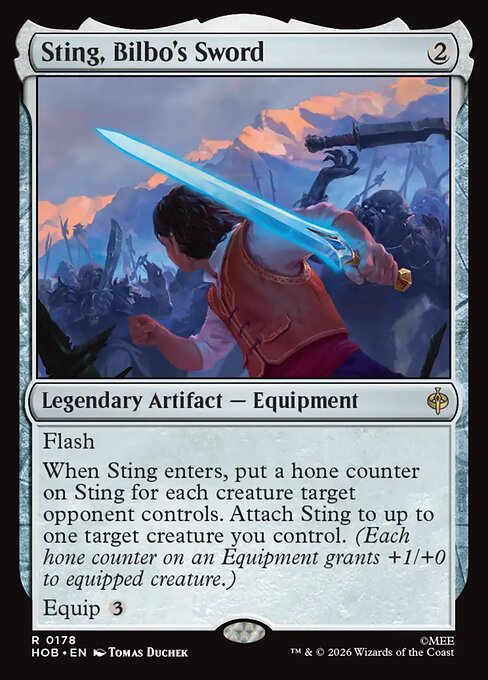 Sting, Bilbo's Sword - catalogue image