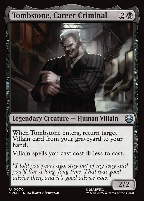 Tombstone, Career Criminal - catalogue image