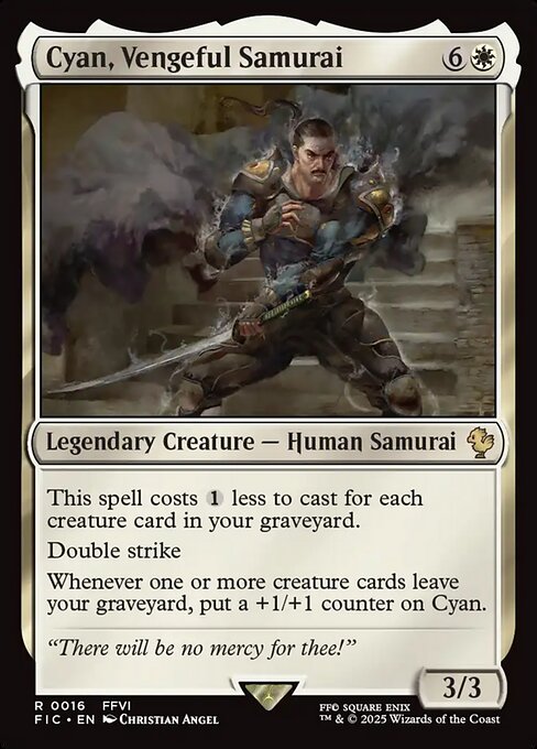 Cyan, Vengeful Samurai - catalogue image