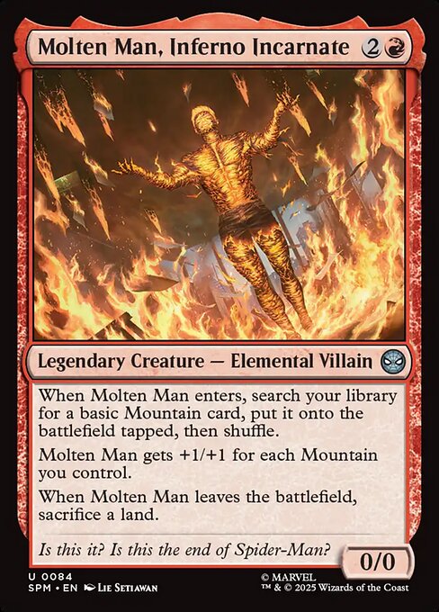 Molten Man, Inferno Incarnate - catalogue image
