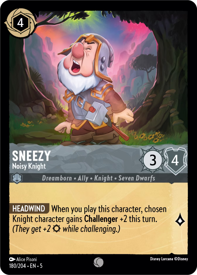 Sneezy — Noisy Knight - catalogue image