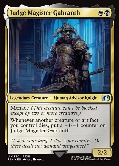 Judge Magister Gabranth - catalogue image