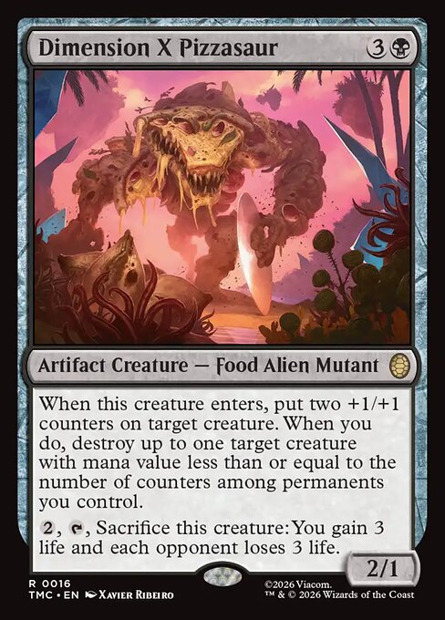 Dimension X Pizzasaur - catalogue image