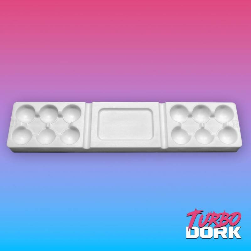 Turbo Dork: Large White Non - Stick Silicone Dry Palette - The Ork Forge