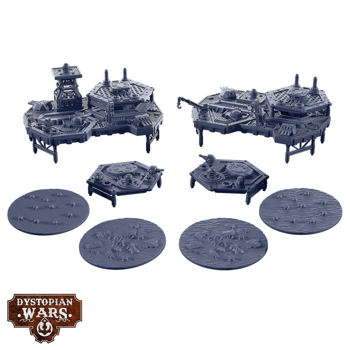 Dystopian Wars: Sturginium Platforms & Objectives Set - The Ork Forge