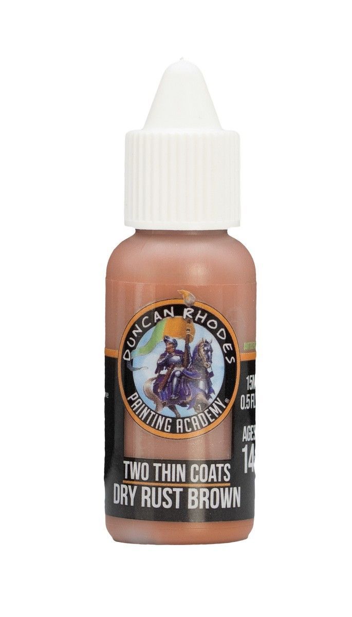 Two Thin Coats: Dry Rust Brown