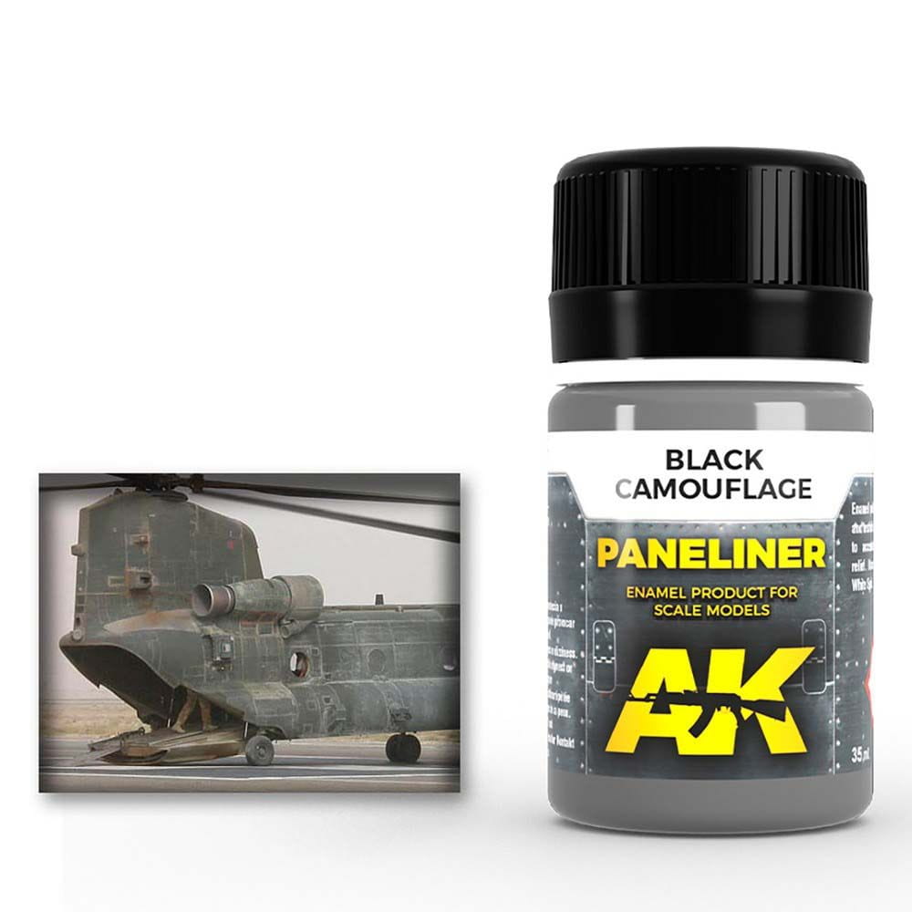 Weathering: Paneliner For Black Camouflage 35ml