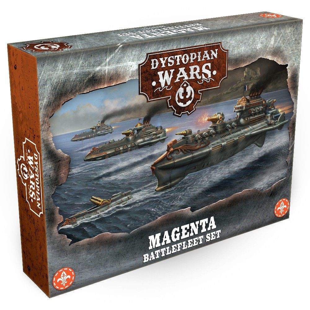 Dystopian Wars: Magenta Battlefleet Set - The Ork Forge