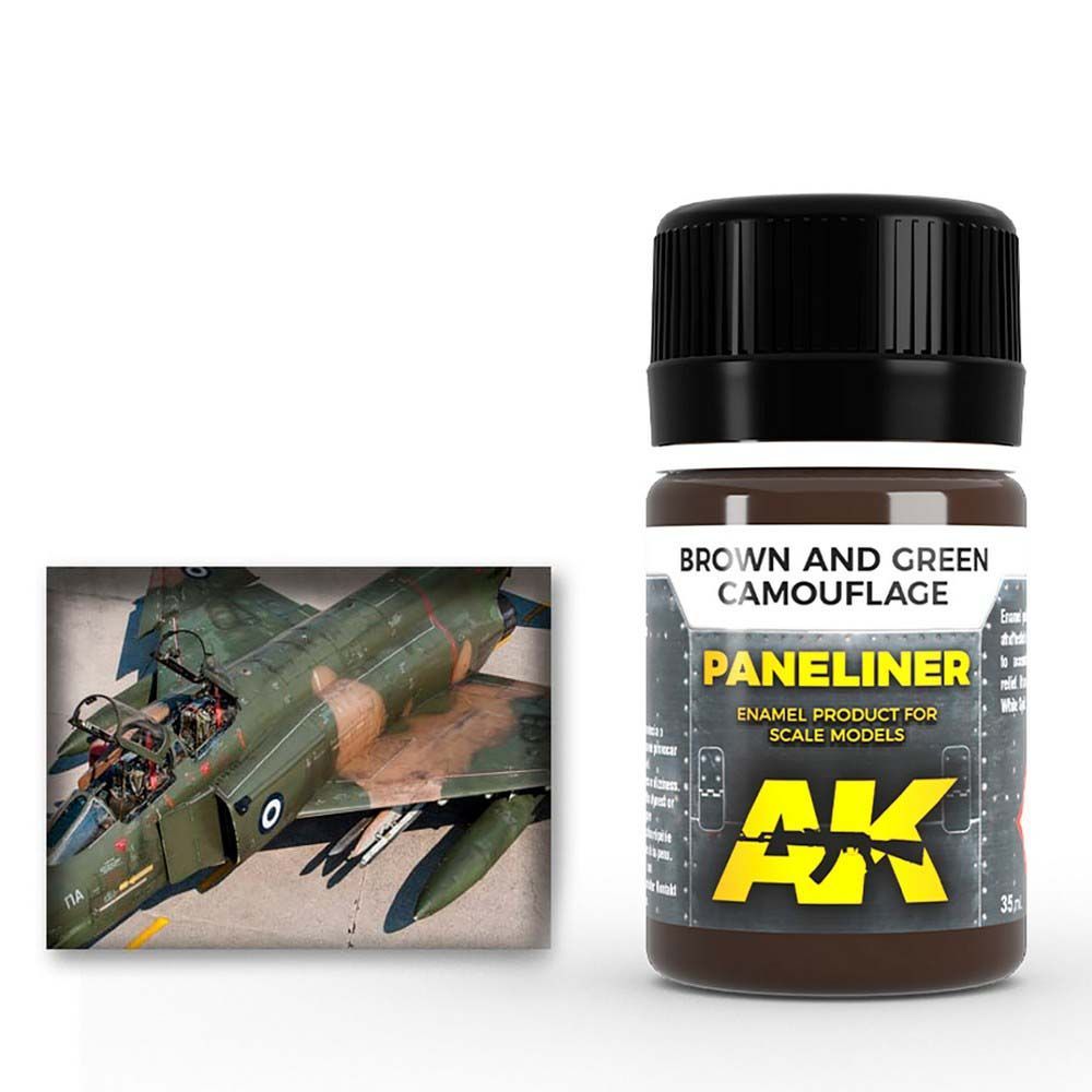 Weathering: Paneliner For Brown And Green Camouflage 35ml