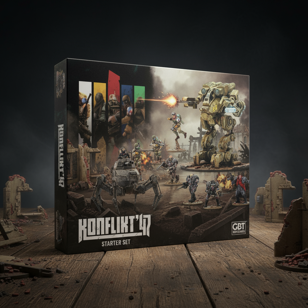 Konflikt '47 Starter Set in dramatic gaming setting
